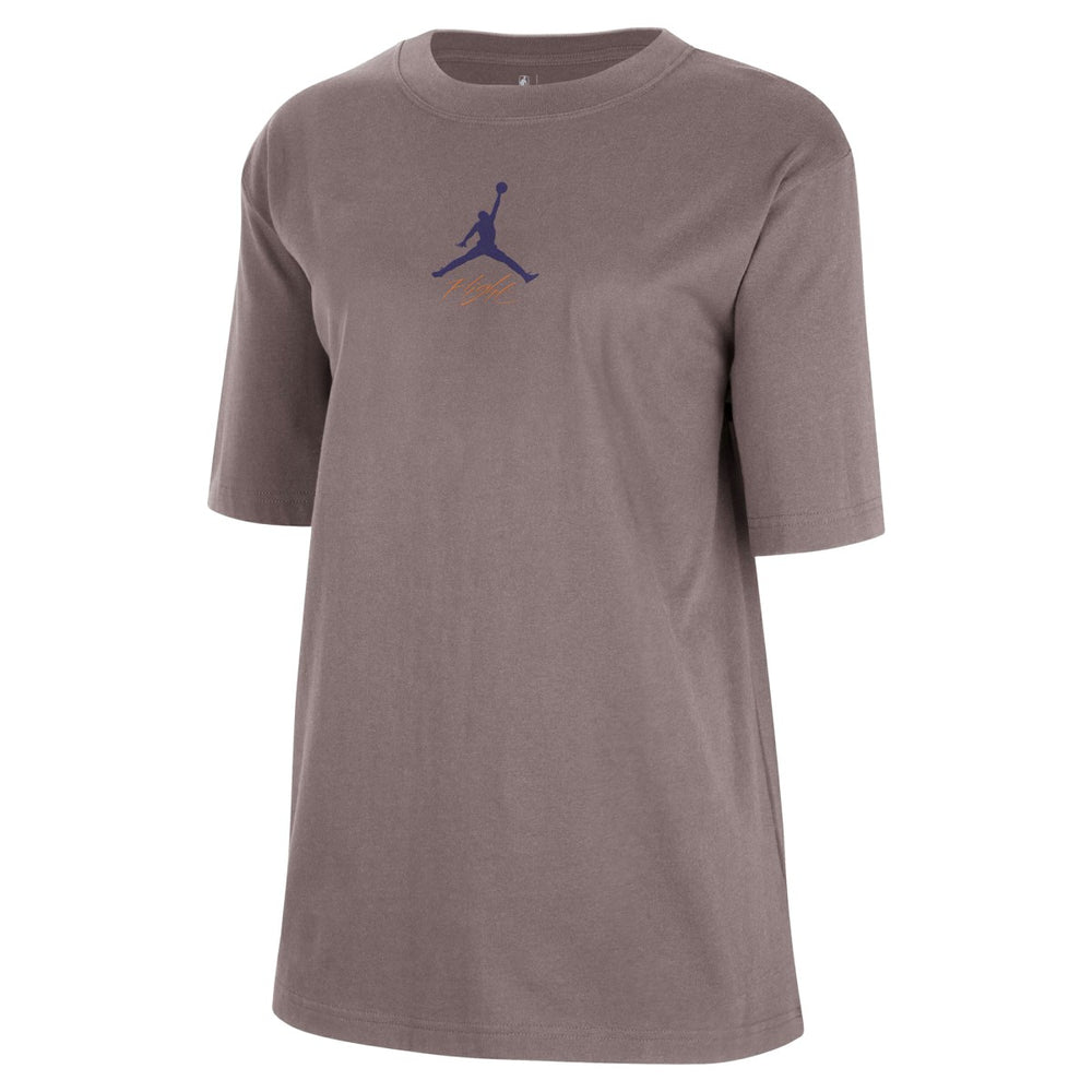 NBA - Phoenix Suns Jordan Brand Women's Courtside Statement Edition Boyfriend T-Shirt - Charcoal
