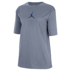 NBA - Golden State Warriors Jordan Brand Women's Courtside Statement Edition Boyfriend T-Shirt - Ash