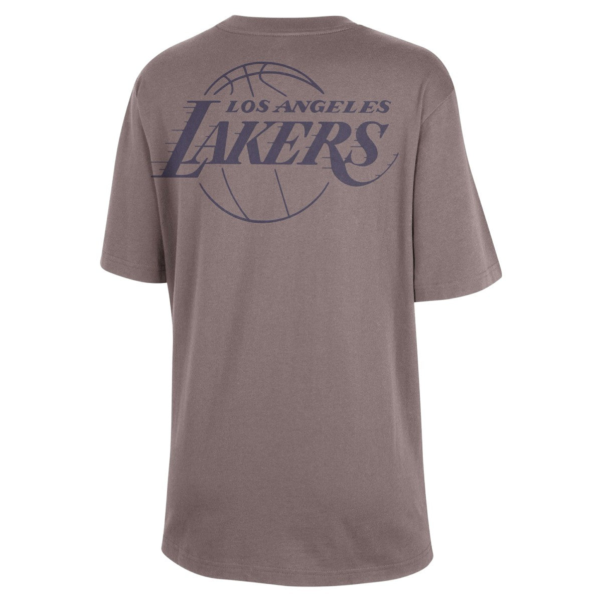 NBA - Los Angeles Lakers Jordan Brand Women's Courtside Statement Edition Boyfriend T-Shirt - Charcoal