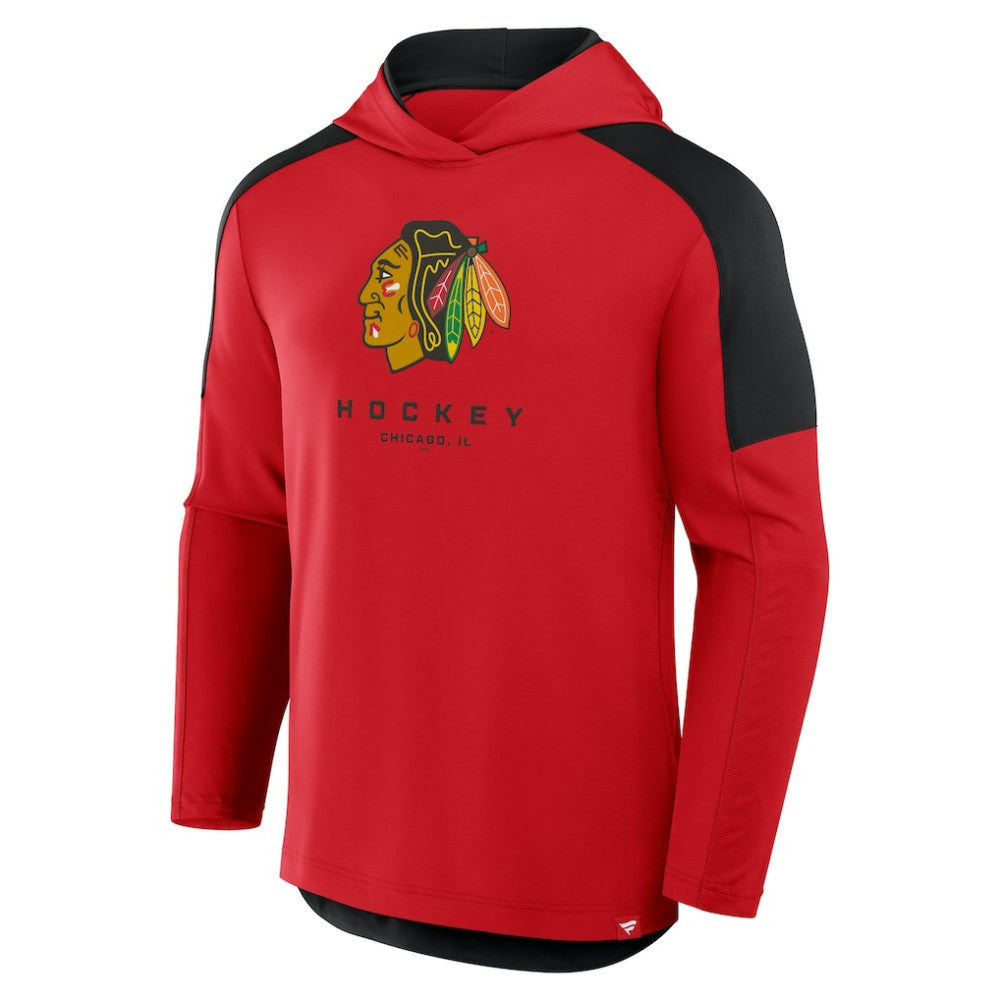 Chicago Blackhawks Fanatics Meta Game Transitional Pullover Hoodie Red