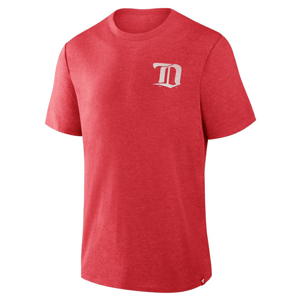 Detroit Red Wings - Fanatics Fan Lanes Tri-Blend T-Shirt Heather Red