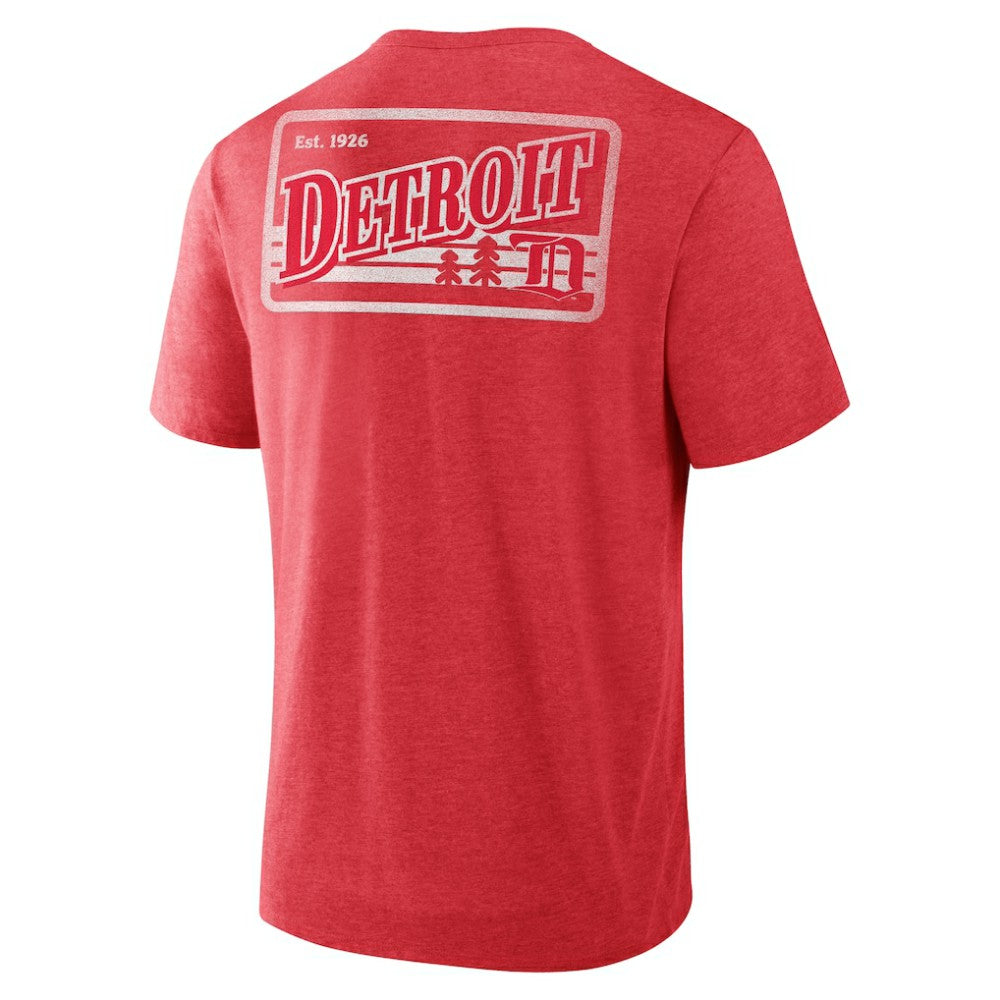 Detroit Red Wings - Fanatics Fan Lanes Tri-Blend T-Shirt Heather Red