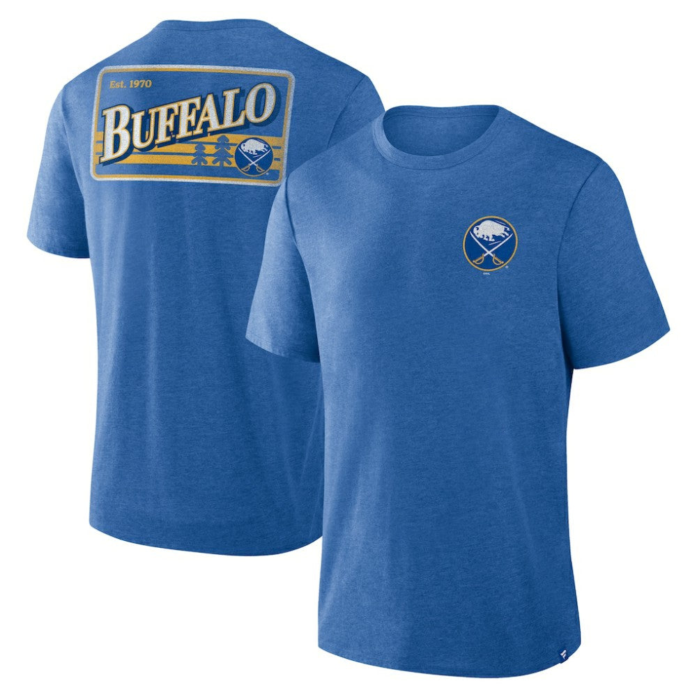 Buffalo Sabres - Fanatics Fan Lanes Tri-Blend T-Shirt Heather Royal