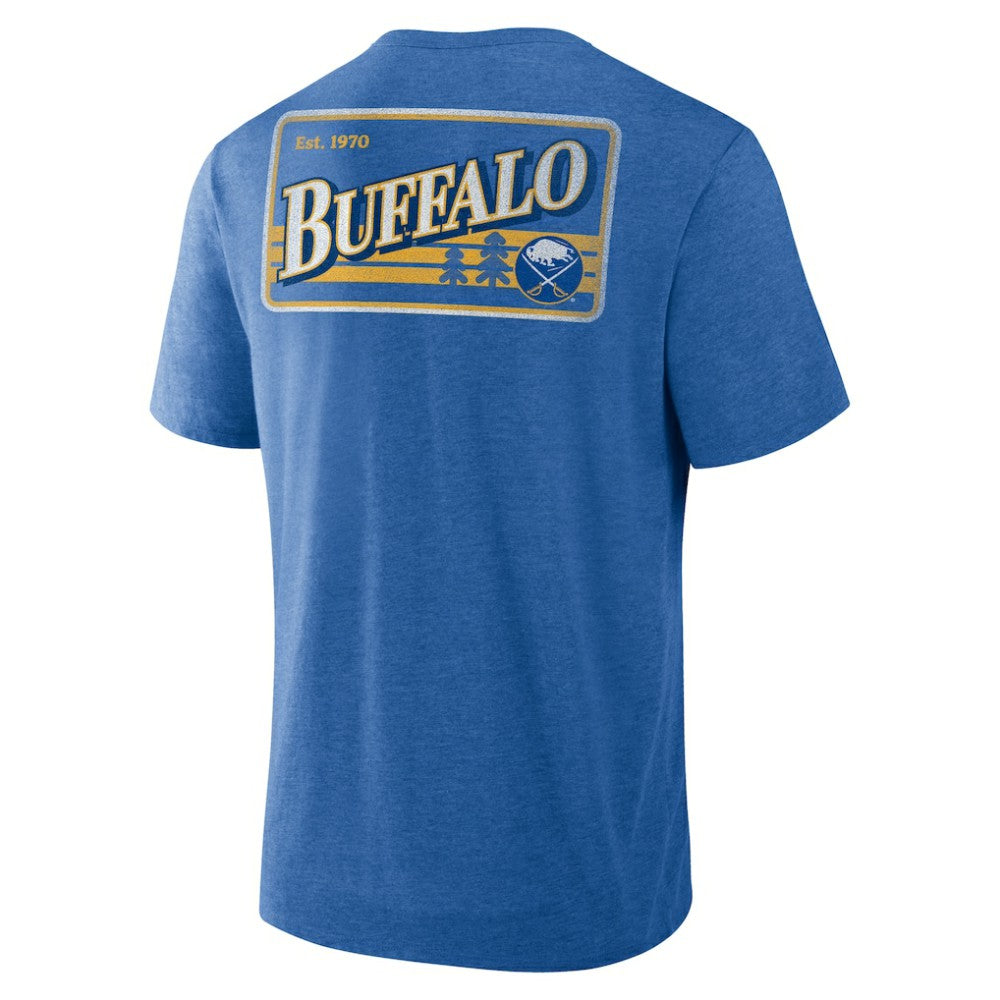 Buffalo Sabres - Fanatics Fan Lanes Tri-Blend T-Shirt Heather Royal