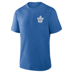 Toronto Maple Leafs - Fanatics Fan Lanes Tri-Blend T-Shirt Heather Blue