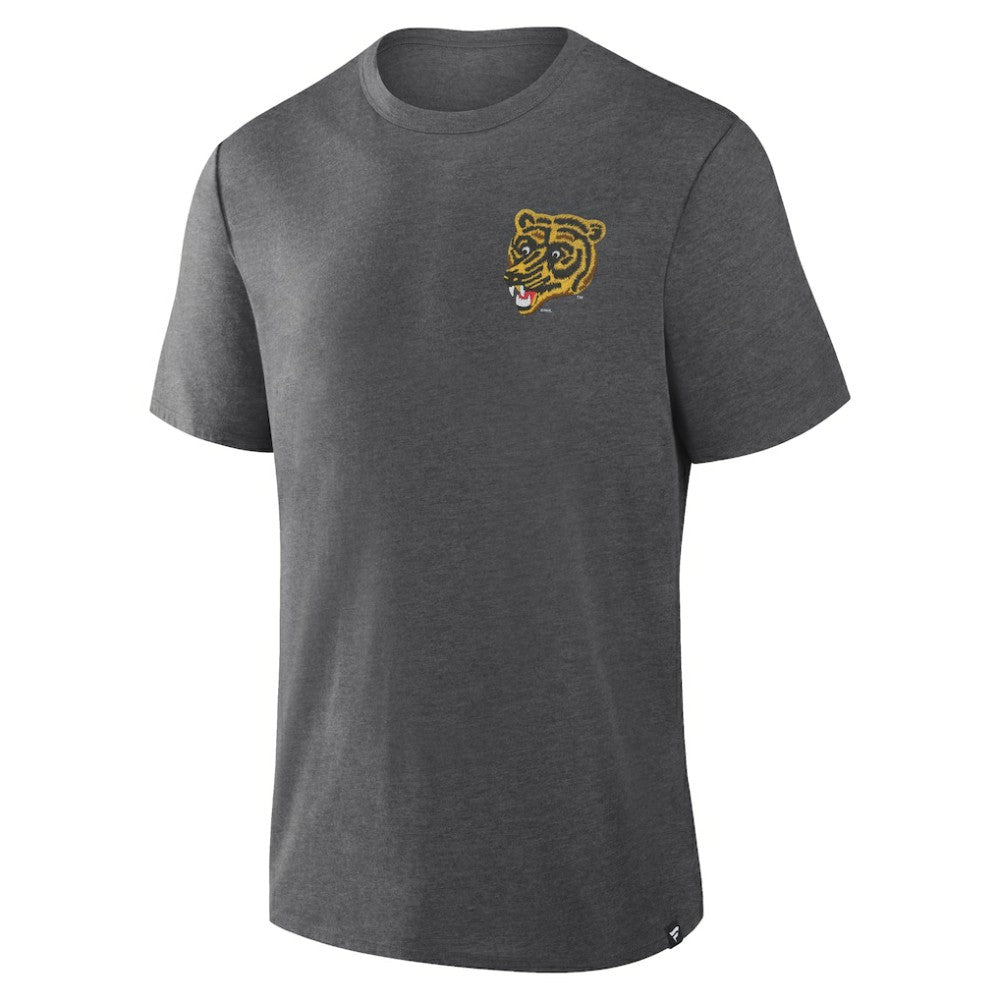 Boston Bruins Fanatics Fan Lanes Tri-Blend T-Shirt Heather Charcoal
