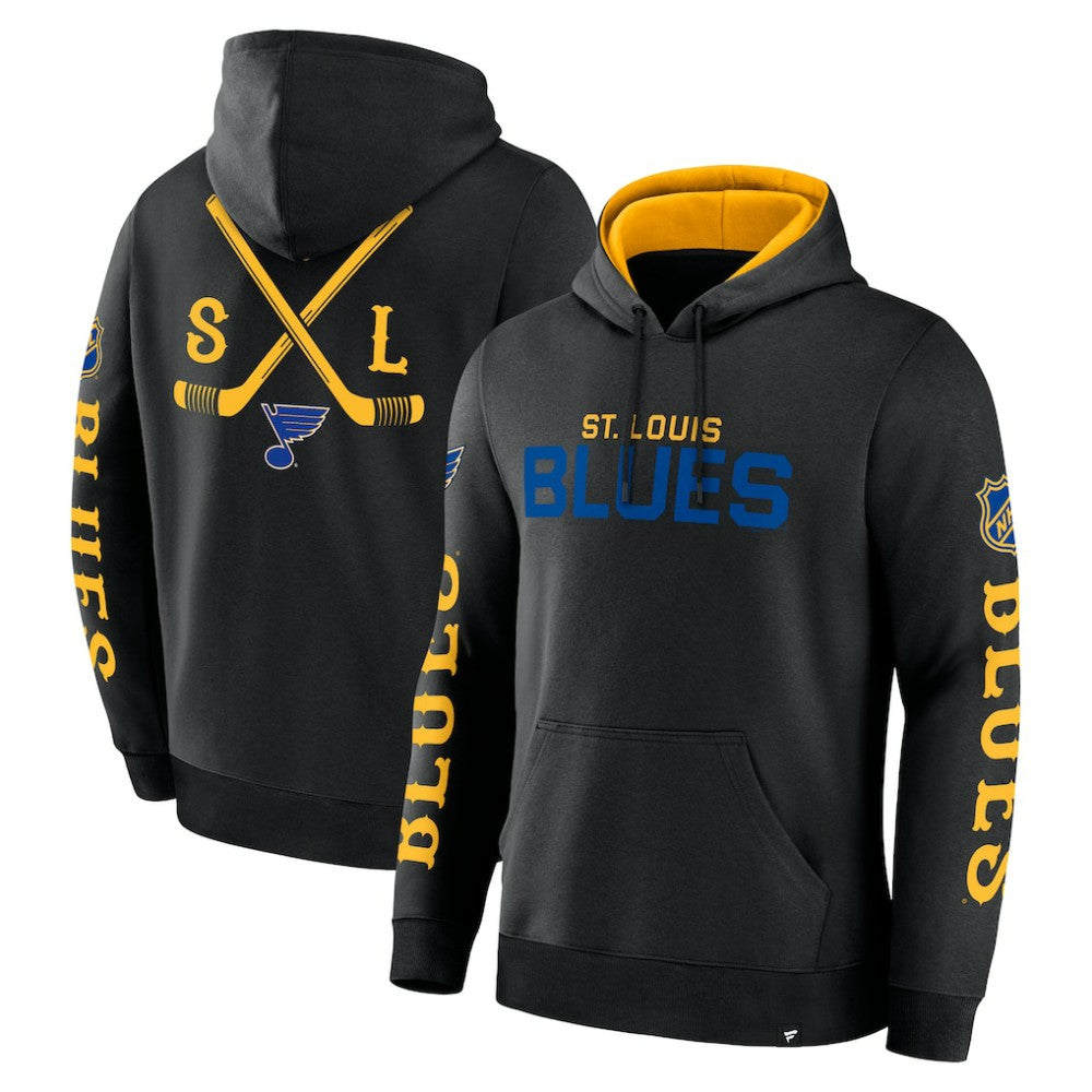 St. Louis Blues - Fanatics Big City Legacy Fleece Pullover Hoodie Black