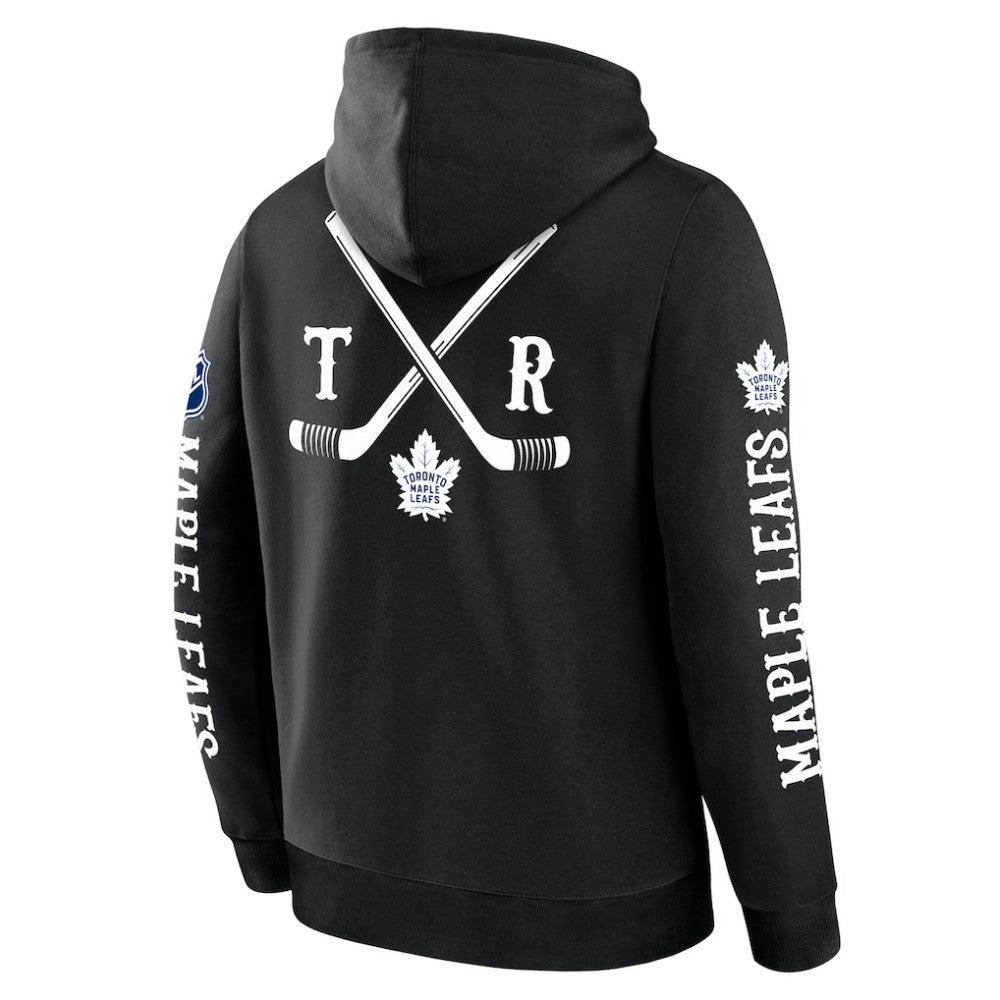 Toronto Maple Leafs - Fanatics Big City Legacy Fleece Pullover Hoodie Black
