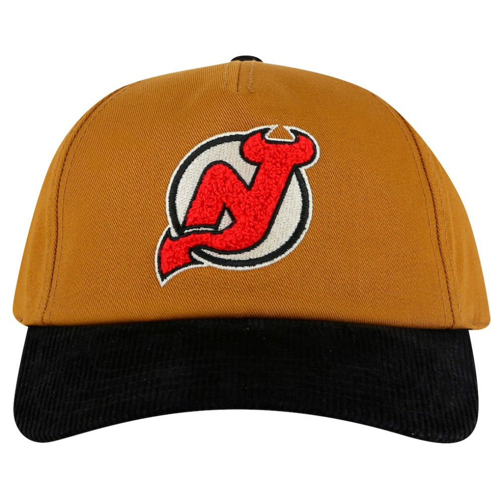 New Jersey Devils - American Needle Burnett Adjustable Hat Tan/Black