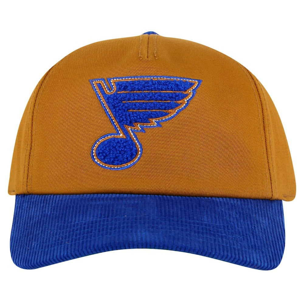 St. Louis Blues - American Needle Burnett Adjustable Hat Tan/Blue