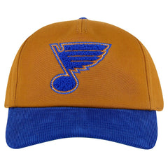 St. Louis Blues - American Needle Burnett Adjustable Hat Tan/Blue