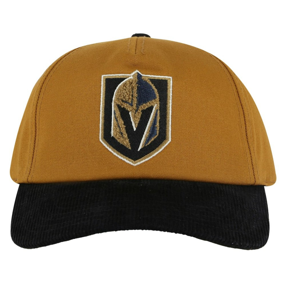 Vegas Golden Knights American Needle Burnett Adjustable Hat Tan/Black