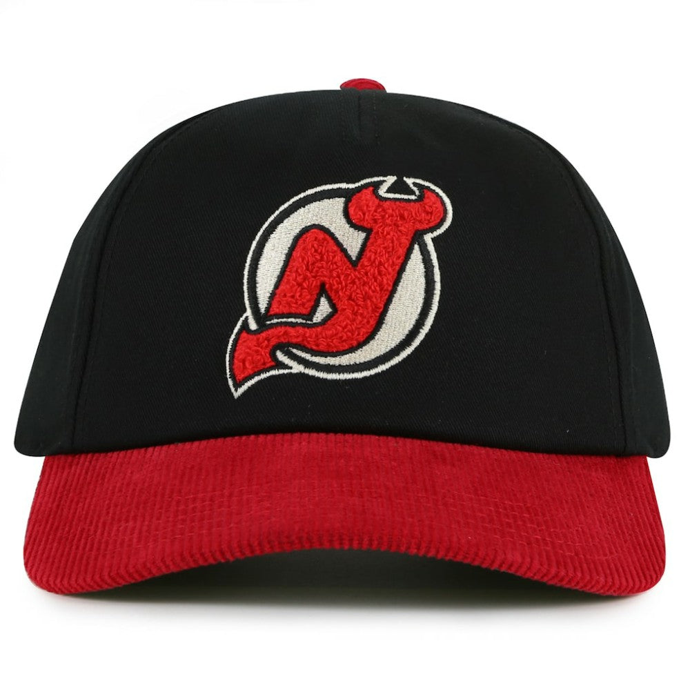 New Jersey Devils - American Needle Burnett Adjustable Hat Black/Red