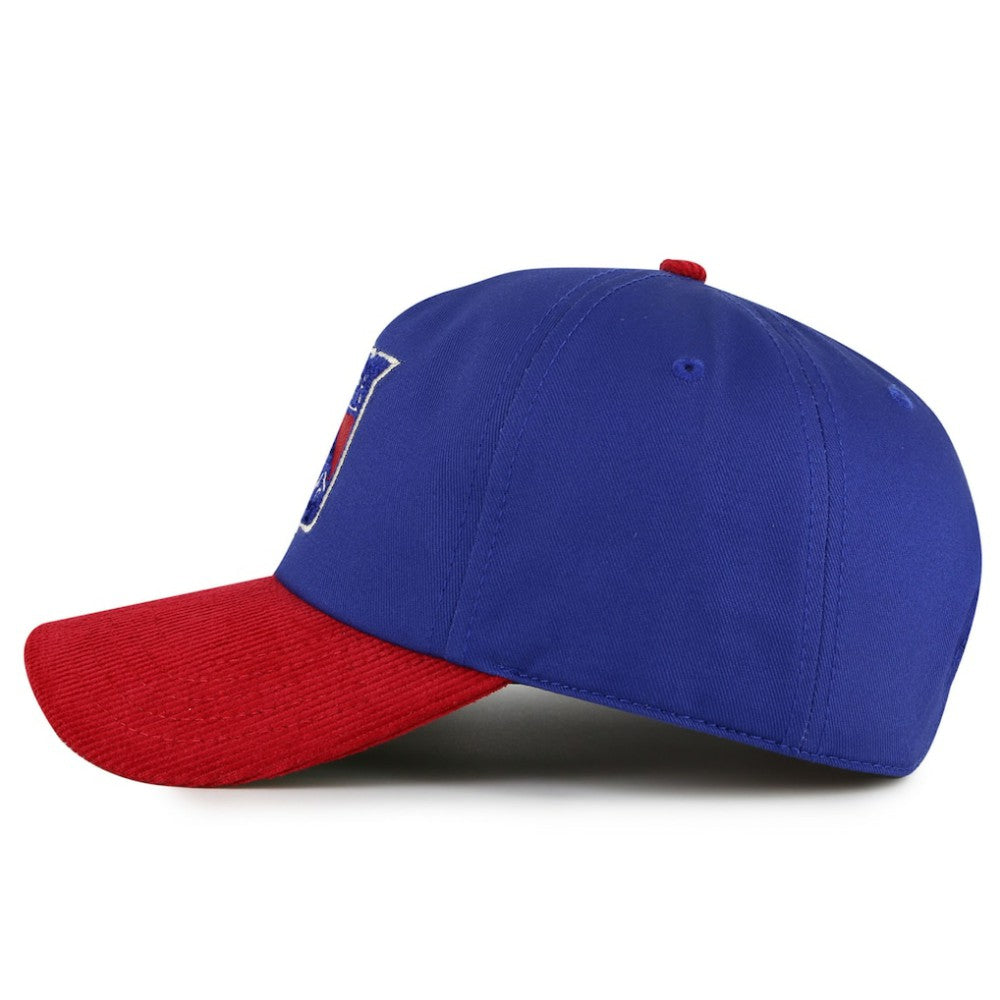 New York Rangers American Needle Burnett Adjustable Hat Blue/Red
