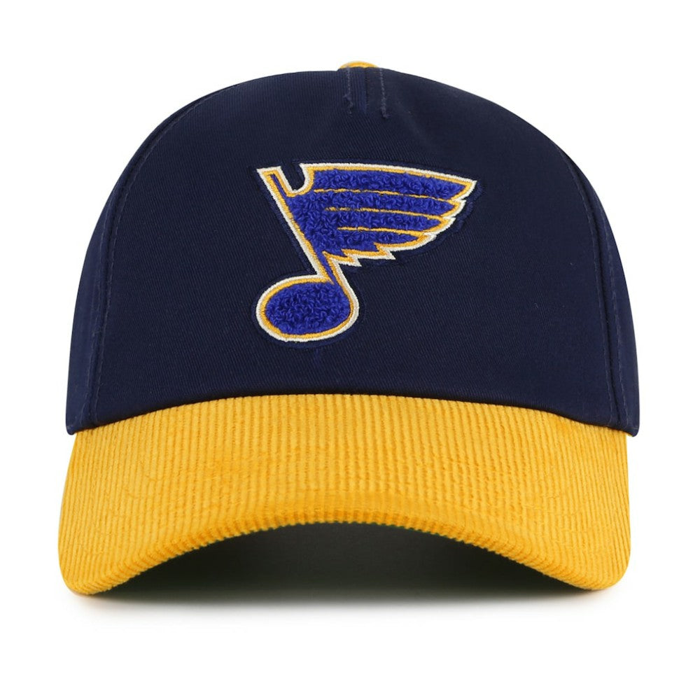 St. Louis Blues - American Needle Burnett Adjustable Hat Navy/Gold