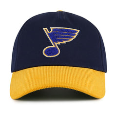 St. Louis Blues - American Needle Burnett Adjustable Hat Navy/Gold