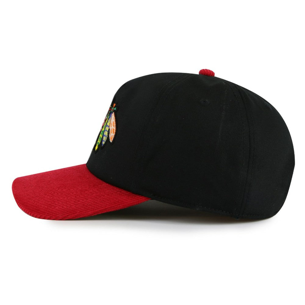 Chicago Blackhawks American Needle Burnett Adjustable Hat Black/Red