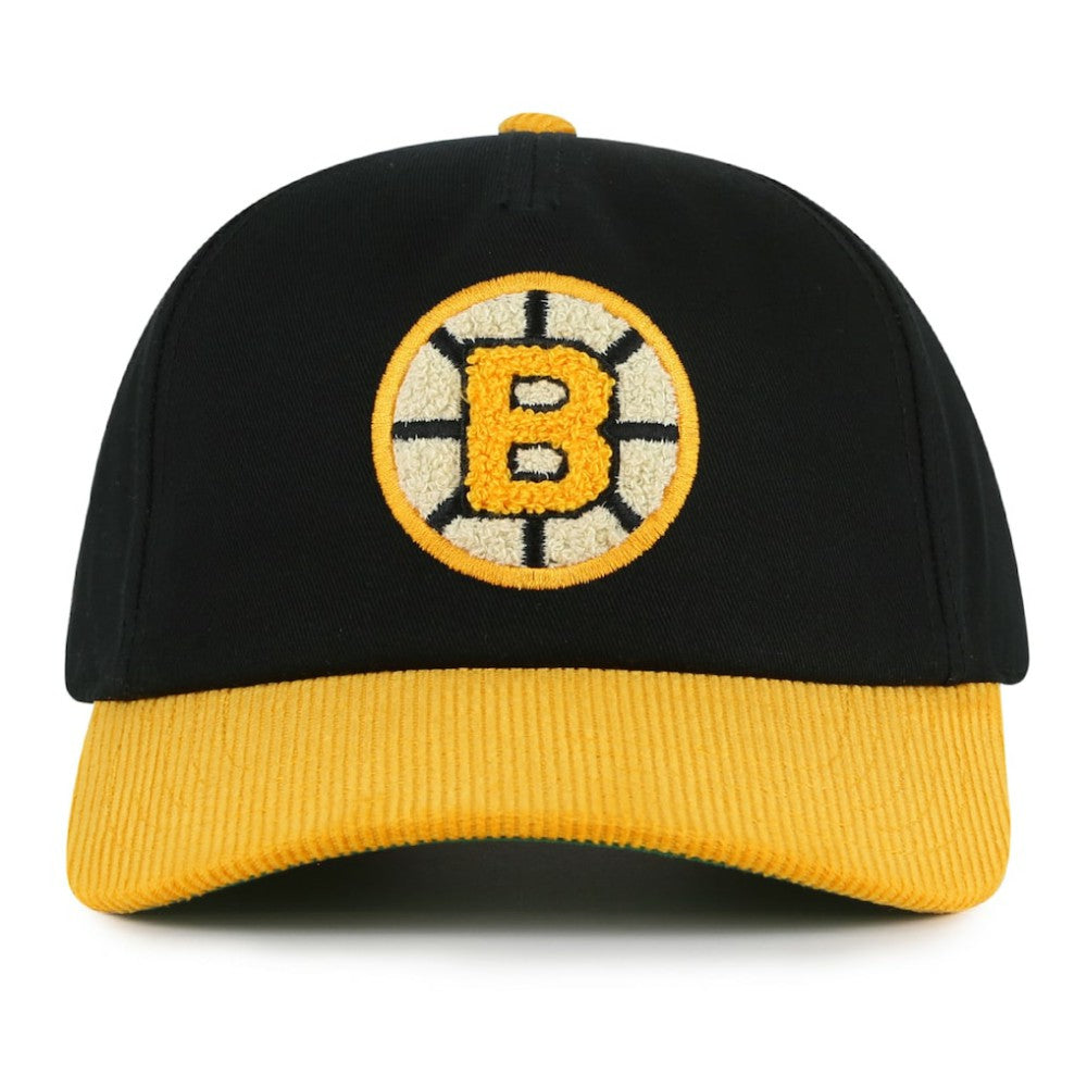 Boston Bruins American Needle Burnett Adjustable Hat Black/Gold