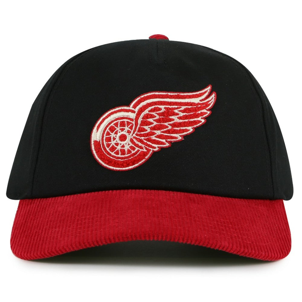 Detroit Red Wings - American Needle Burnett Adjustable Hat Black/Red