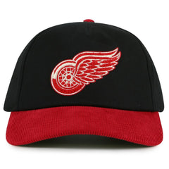 Detroit Red Wings - American Needle Burnett Adjustable Hat Black/Red