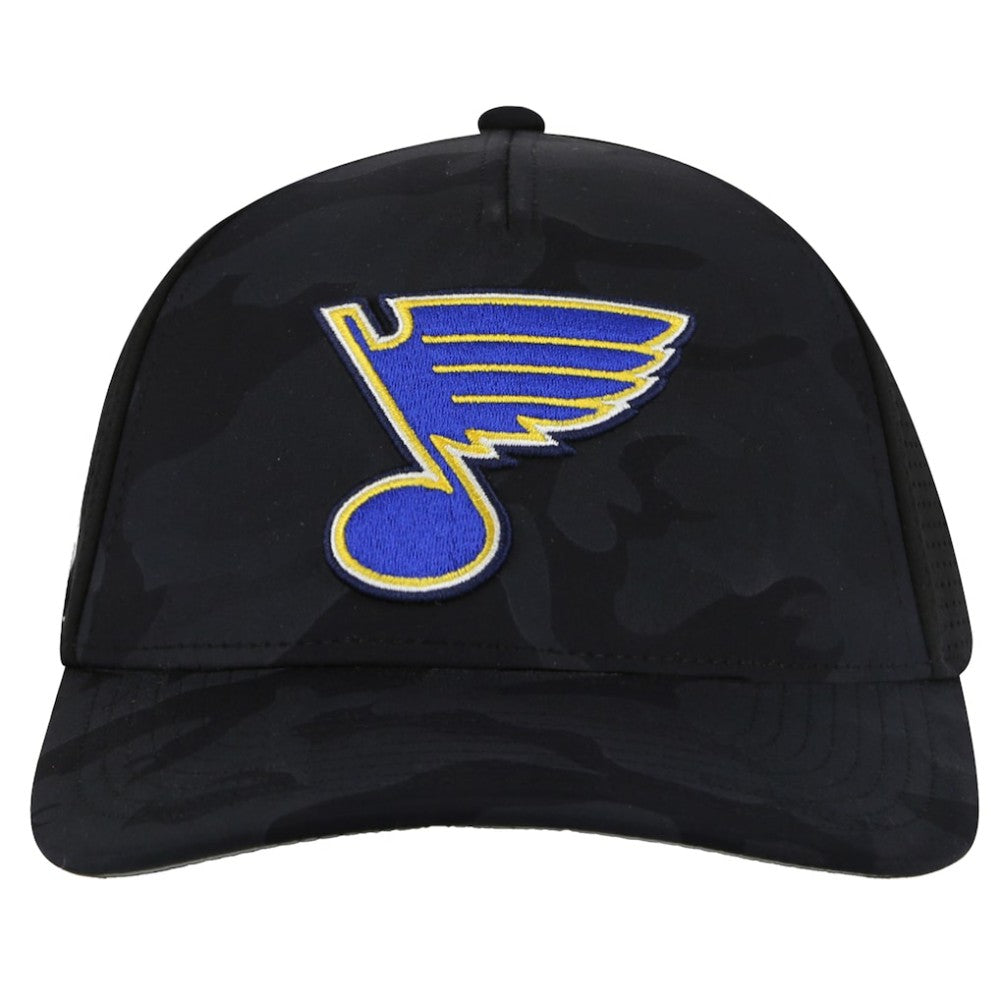 St. Louis Blues - American Needle Valin Camo Super Tech Vented Adjustable Hat Black