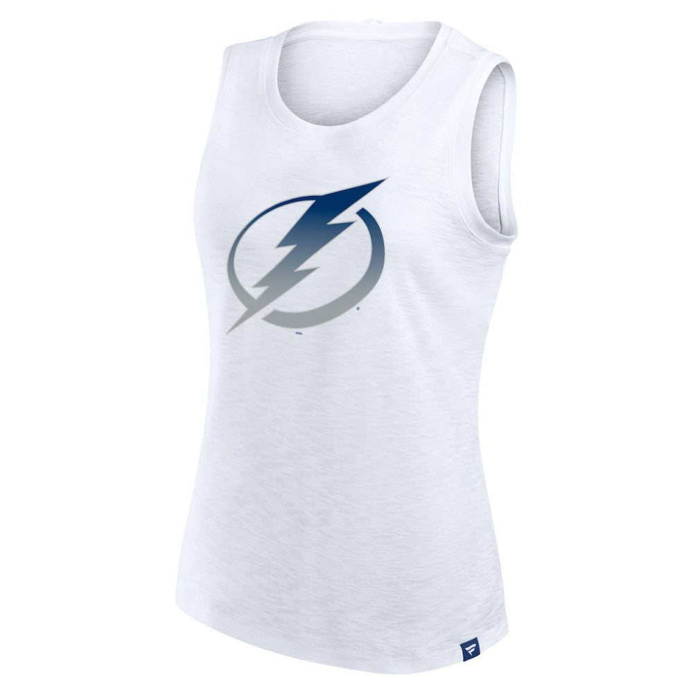 Tampa Bay Lightning - Fanatics Women's Slub Tank Top White