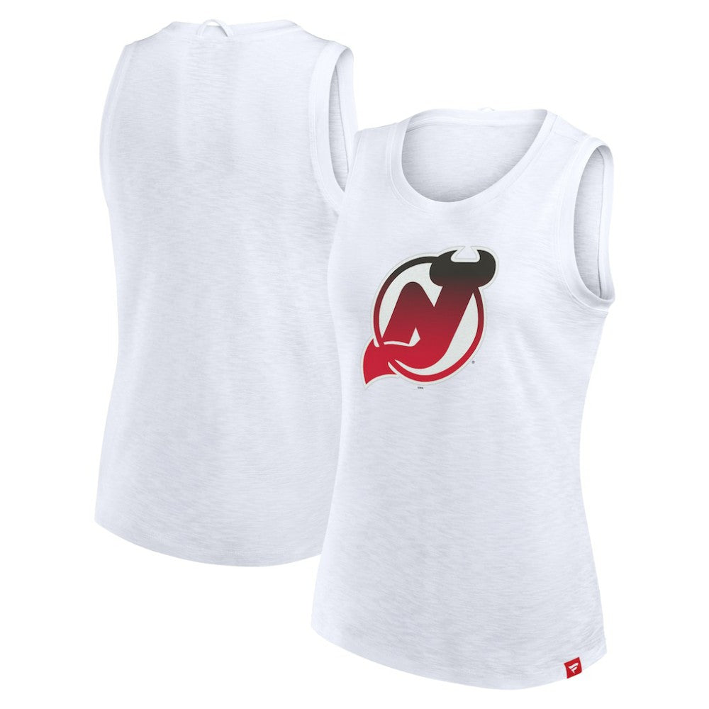 New Jersey Devils - Fanatics Women's Slub Tank Top White