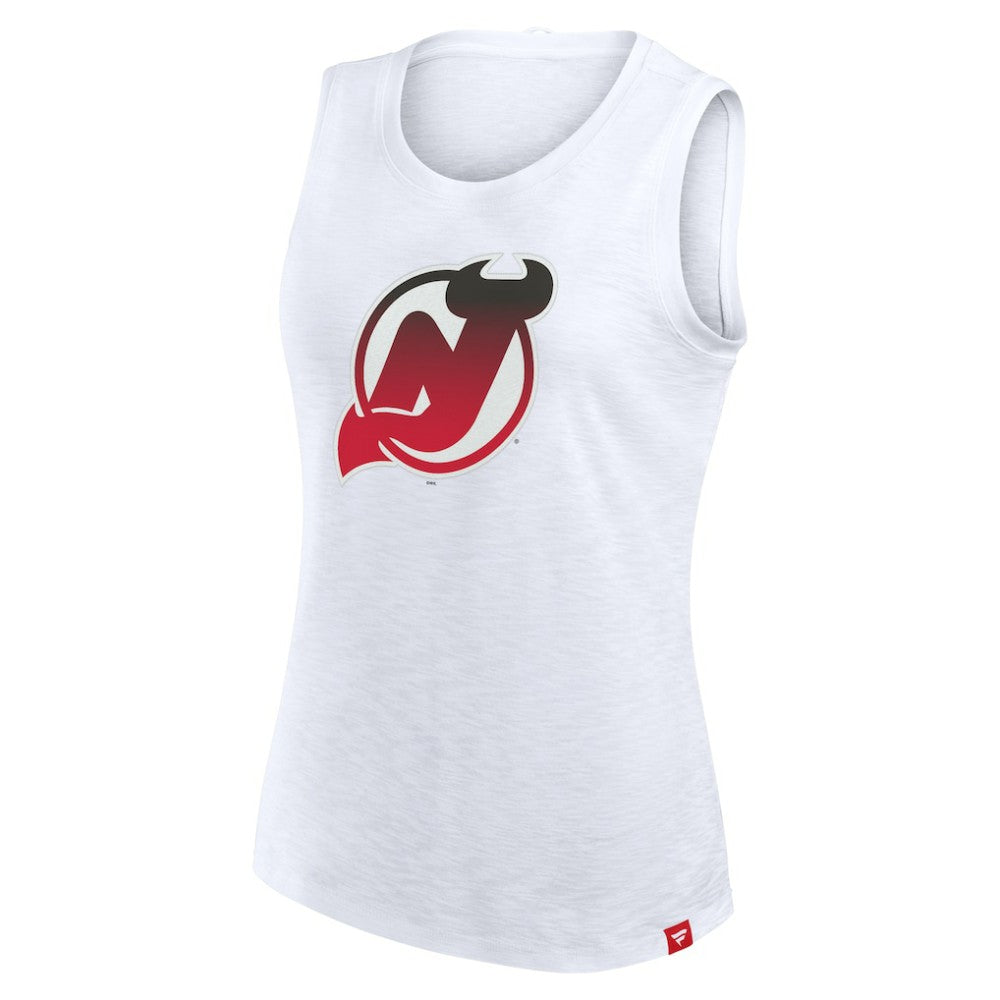 New Jersey Devils - Fanatics Women's Slub Tank Top White