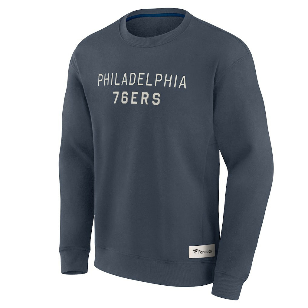 Fanatics - Philadelphia 76ers Elements Future Ground Lettering Pullover Sweatshirt - Blue