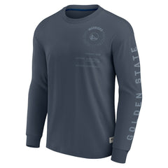 Fanatics - Golden State Warriors Elements Future Ground Tonal Info Long Sleeve T-Shirt - Blue