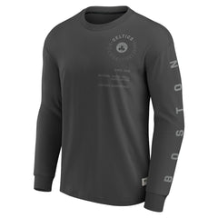 Fanatics - Boston Celtics Elements Future Ground Tonal Info Long Sleeve T-Shirt - Gray