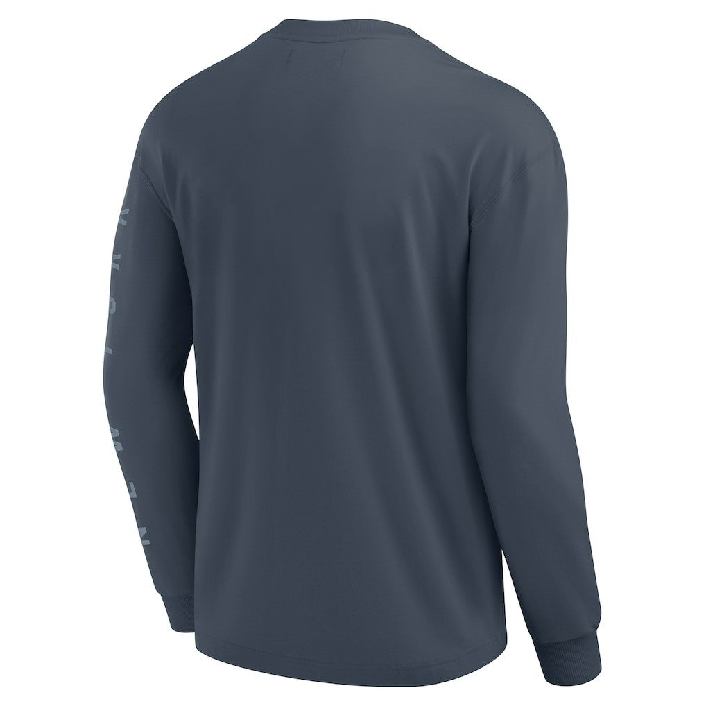 Fanatics - New York Knicks Elements Future Ground Tonal Info Long Sleeve T-Shirt - Blue
