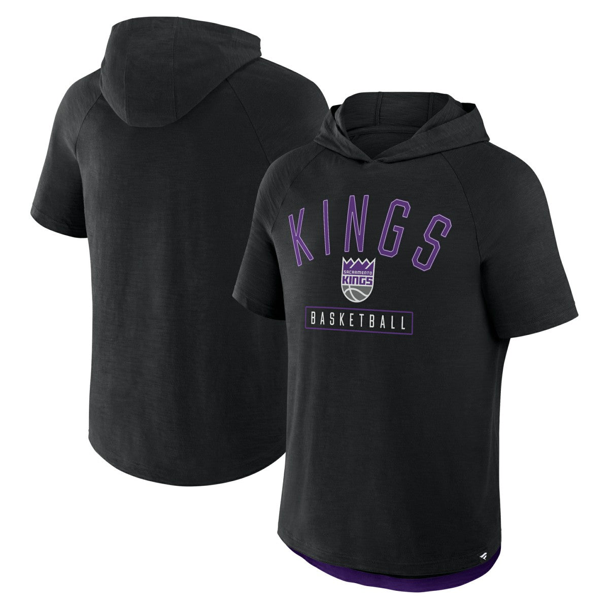 Fanatics - Sacramento Kings Pass Legend Raglan Hoodie T-Shirt - Black