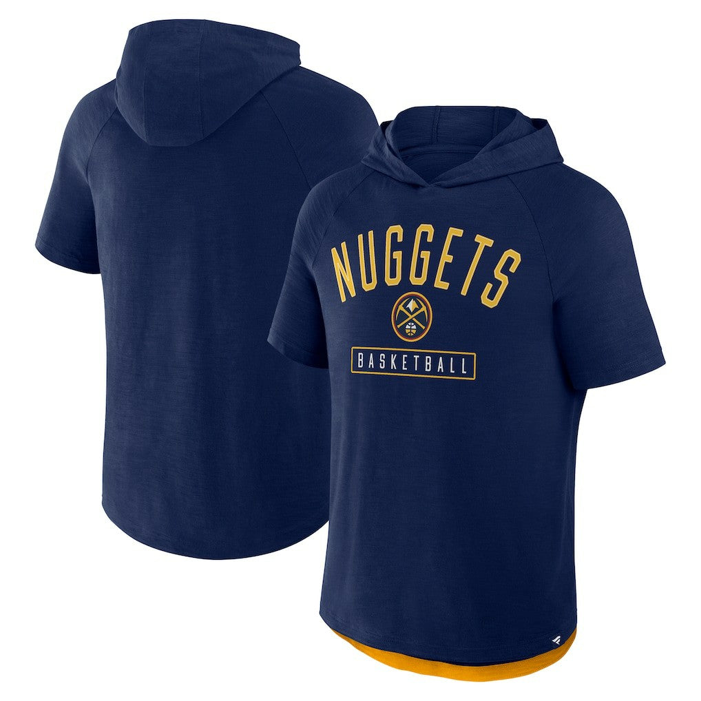 Fanatics - Denver Nuggets Pass Legend Raglan Hoodie T-Shirt - Navy