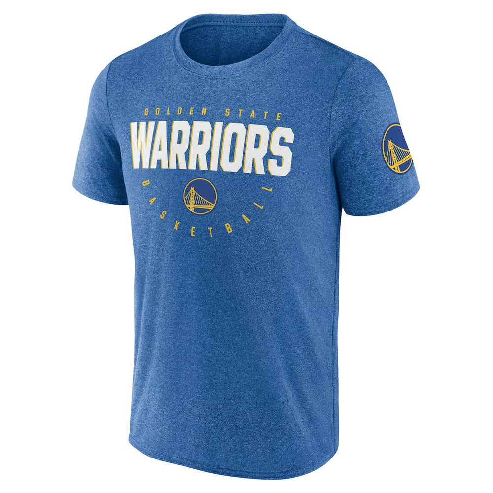 NBA - Golden State Warriors Logo Athletic Block Practice Performance T-Shirt - Heather Royal