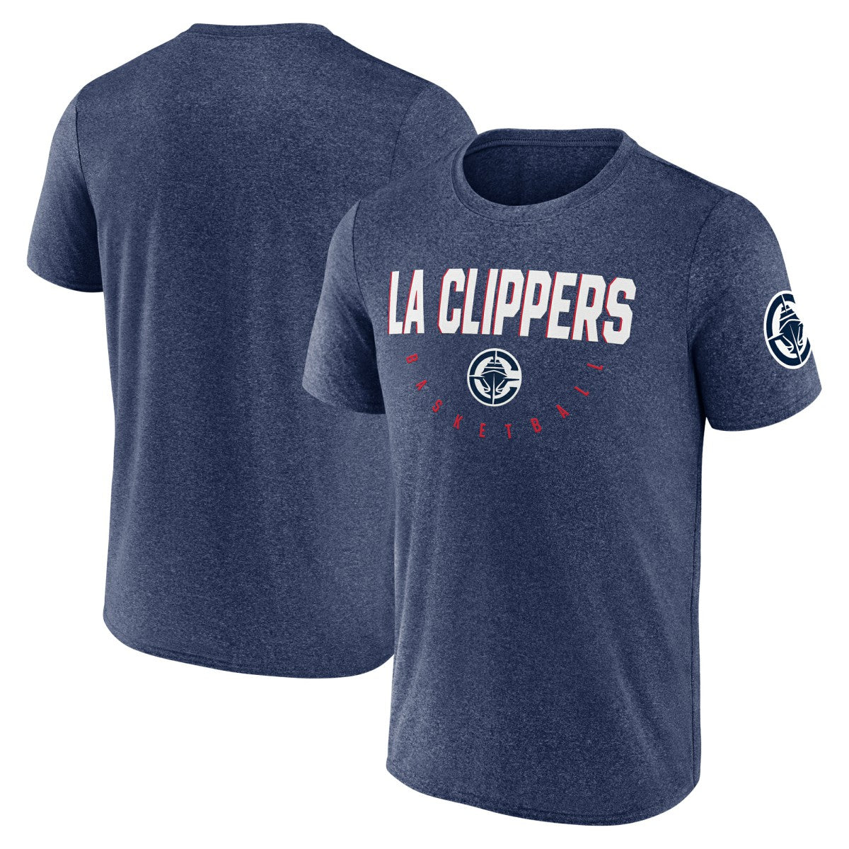 NBA - LA Clippers Logo Athletic Block Practice Performance T-Shirt - Heather Navy