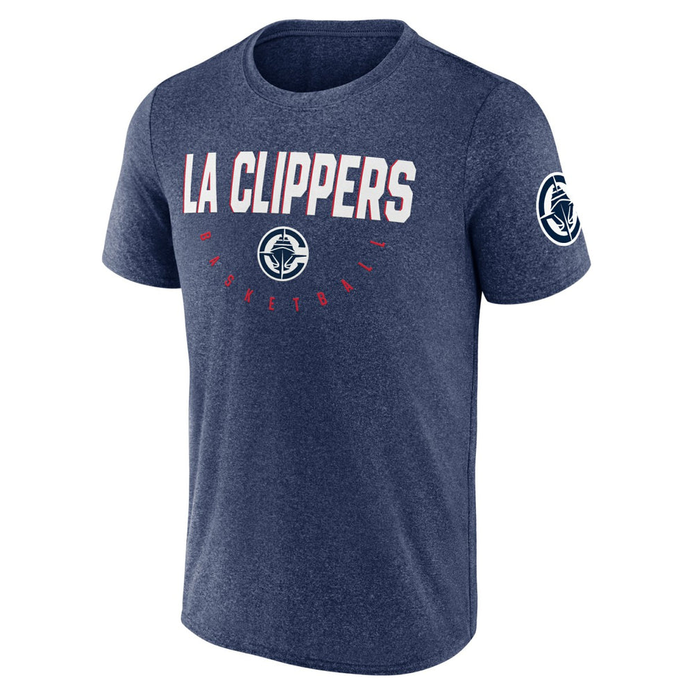 NBA - LA Clippers Logo Athletic Block Practice Performance T-Shirt - Heather Navy