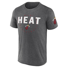 NBA - Miami Heat Logo Athletic Block Practice Performance T-Shirt - Heather Charcoal