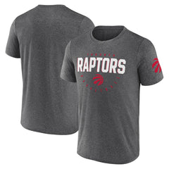 NBA - Toronto Raptors Logo Athletic Block Practice Performance T-Shirt - Heather Charcoal