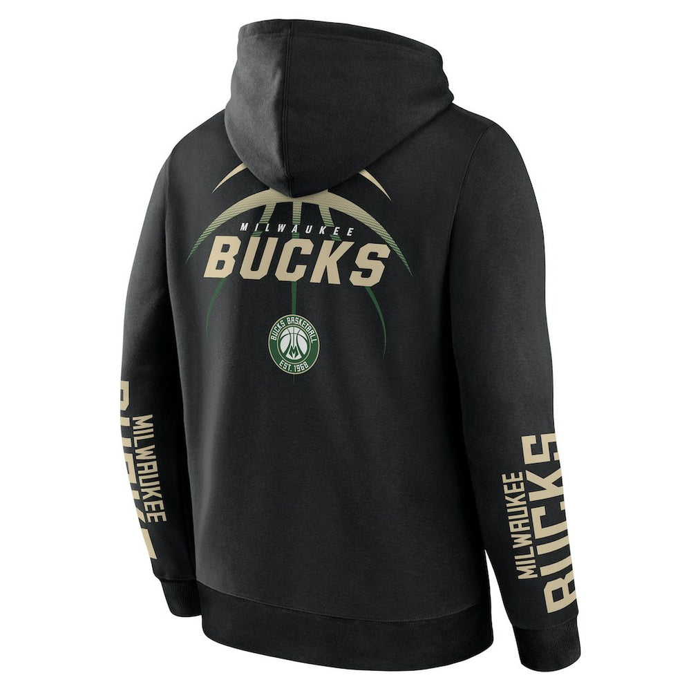 Fanatics - Milwaukee Bucks Legacy Guard Pullover Hoodie - Black