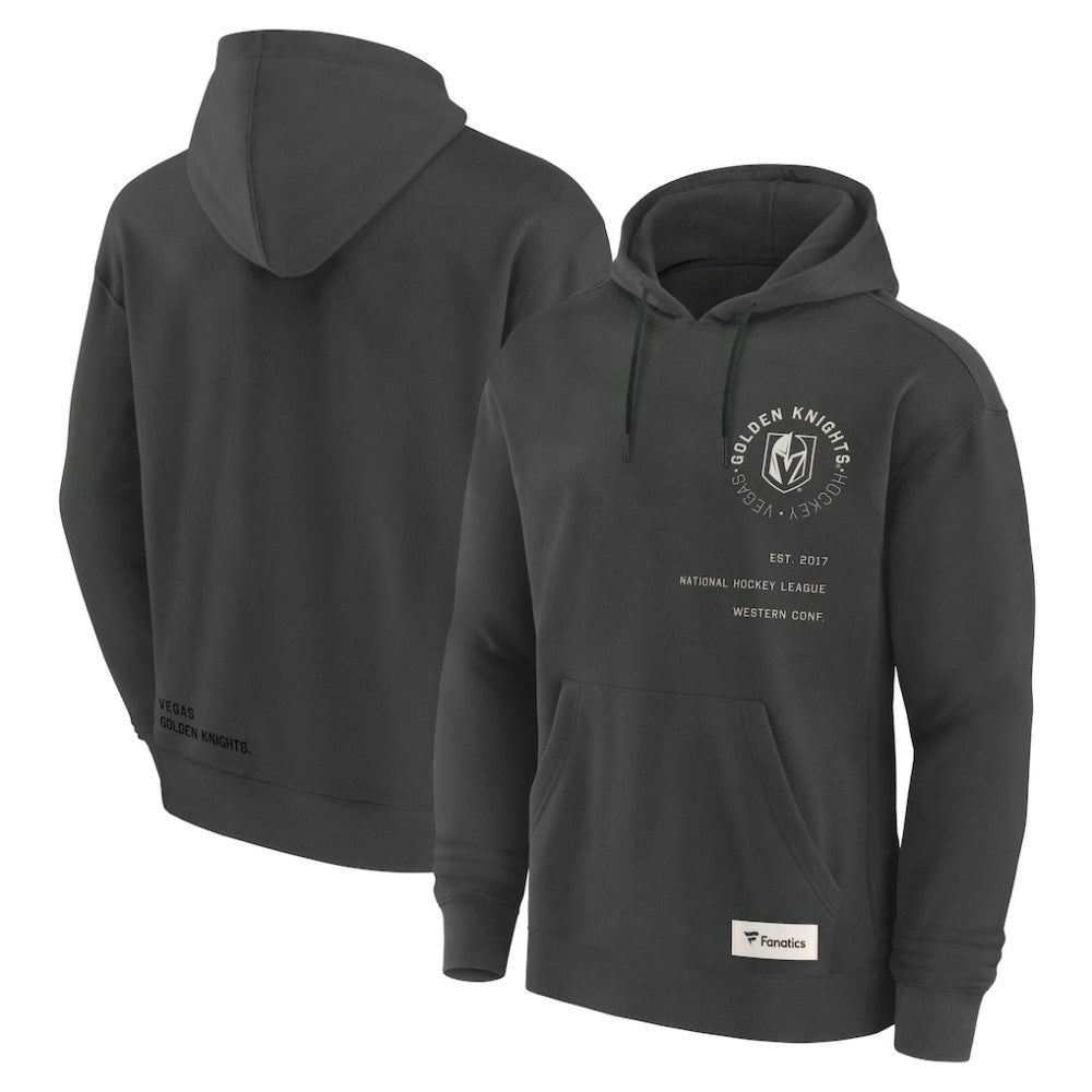 Vegas Golden Knights Fanatics Future Ground Info Pullover Hoodie Charcoal