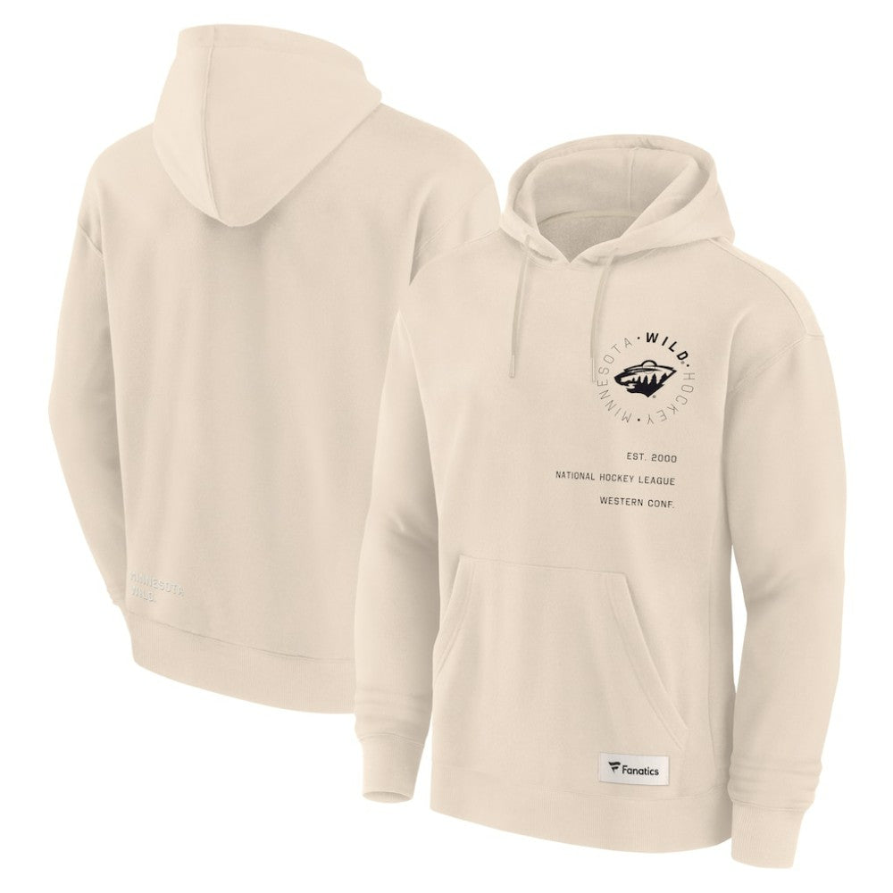 Minnesota Wild - Fanatics Future Ground Info Pullover Hoodie Cream