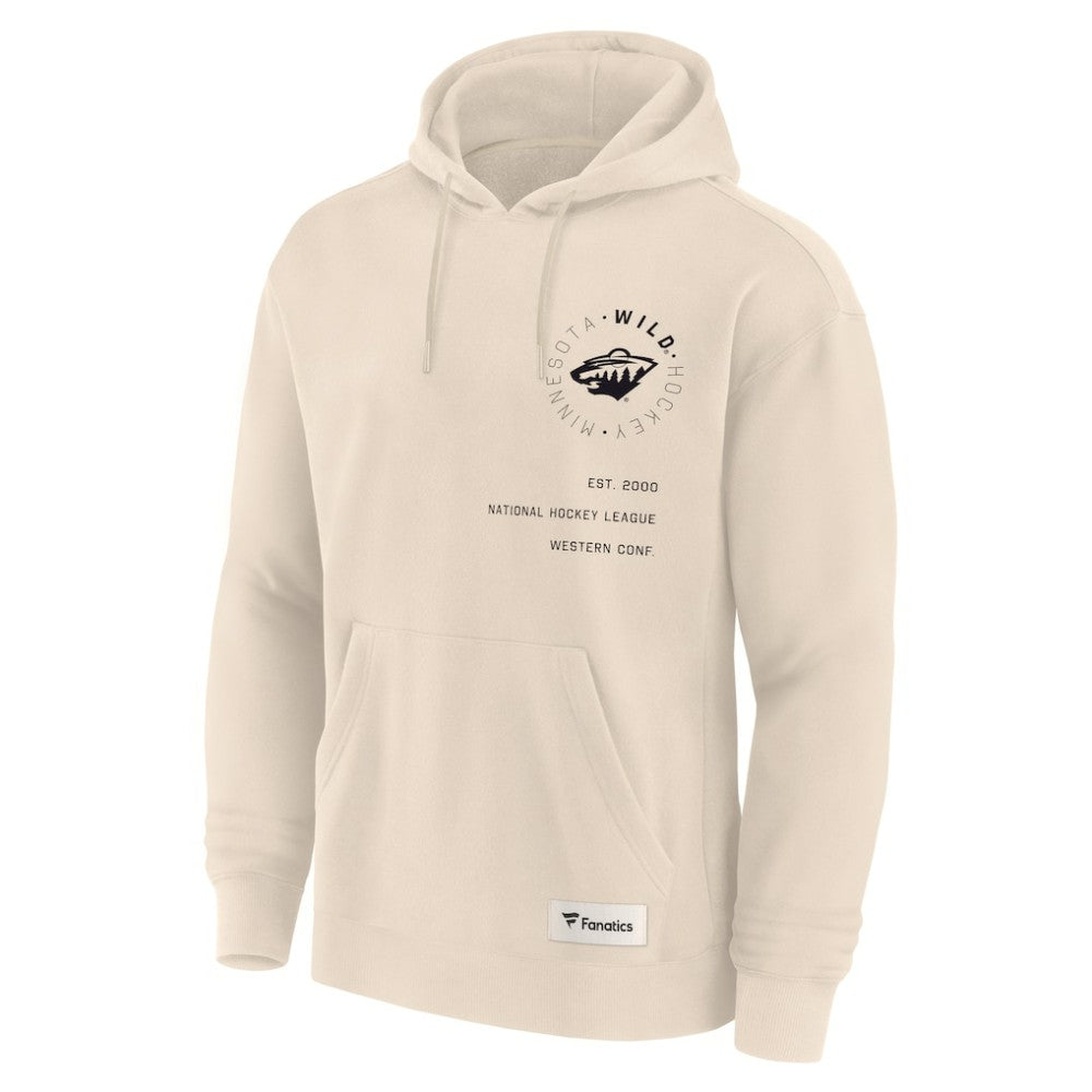 Minnesota Wild - Fanatics Future Ground Info Pullover Hoodie Cream