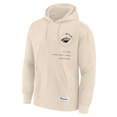 Minnesota Wild - Fanatics Future Ground Info Pullover Hoodie Cream