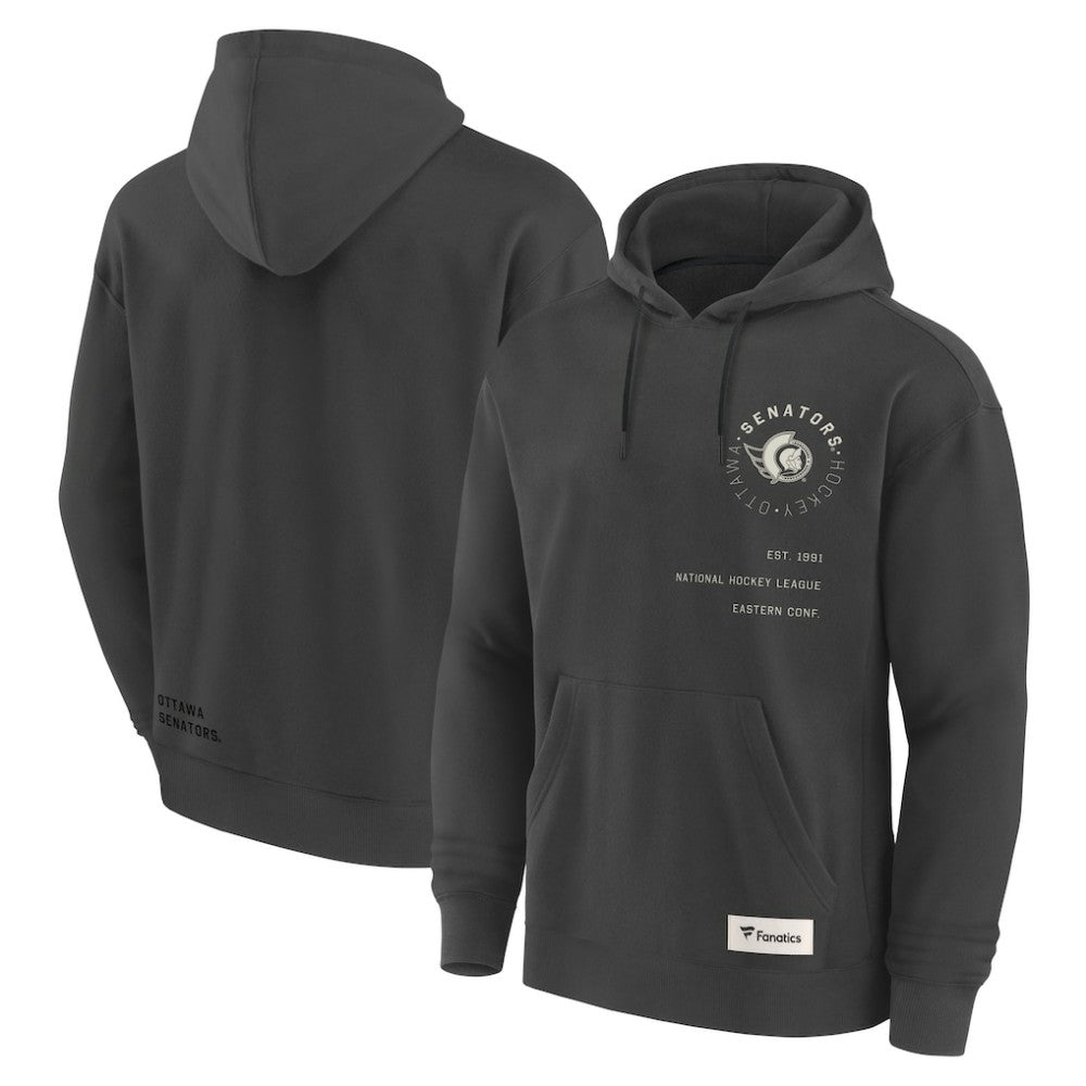 Ottawa Senators - Fanatics Future Ground Info Pullover Hoodie Charcoal