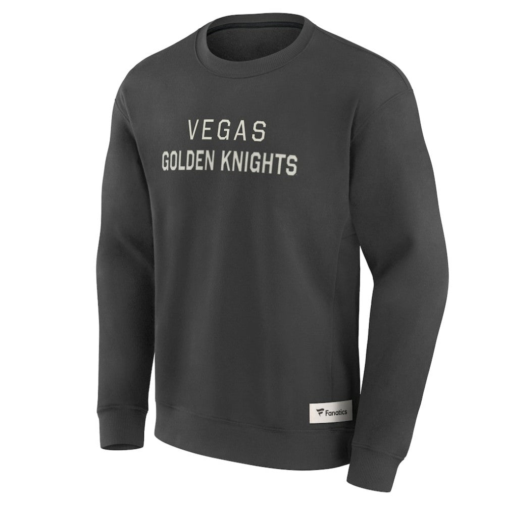 Vegas Golden Knights Fanatics Elements Future Ground Lettering Pullover Sweatshirt Charcoal
