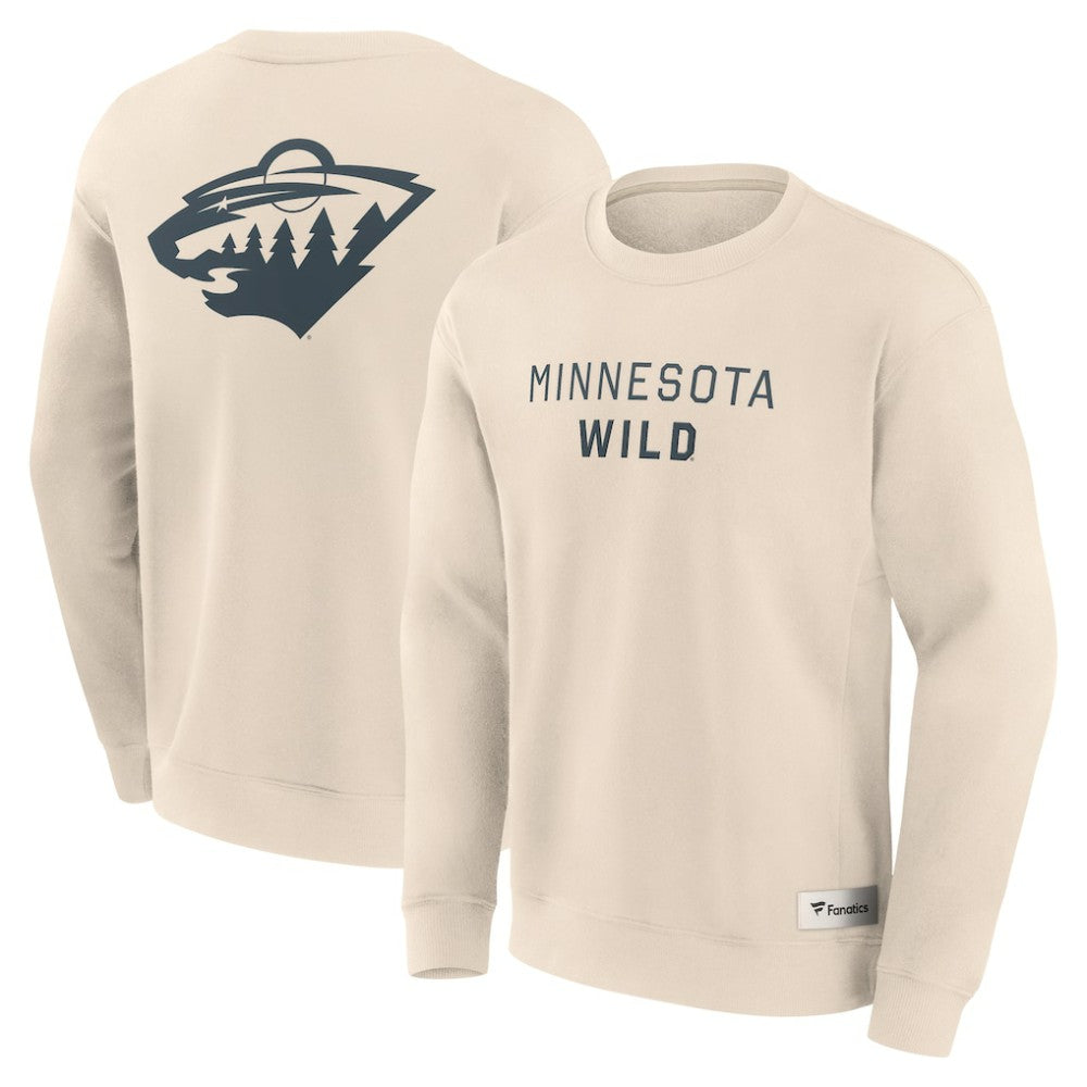 Minnesota Wild - Fanatics Elements Future Ground Lettering Pullover Sweatshirt Cream