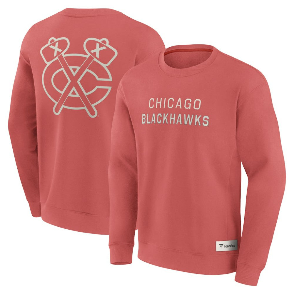 Chicago Blackhawks Fanatics Elements Future Ground Lettering Pullover Sweatshirt Red