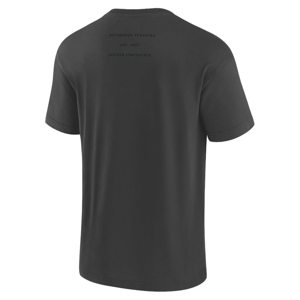 Pittsburgh Penguins Fanatics Elements Weathered Tonal Future Ground T-Shirt Charcoal