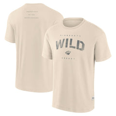 Minnesota Wild - Fanatics Elements Weathered Tonal Future Ground T-Shirt Cream